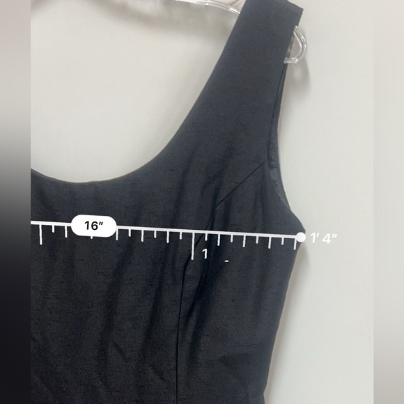 Watters and Watters sleeveless black textured dress Made in the USA size medium - Picture 9 of 10